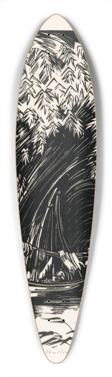 Johannes Frederik Engelbert ten Klooster - De kreek 39.3 inch art pintail longboard deck