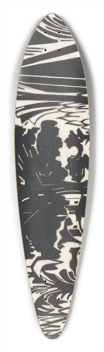 Johannes Frederik Engelbert ten Klooster - Moeras 39.3 inch art pintail longboard deck