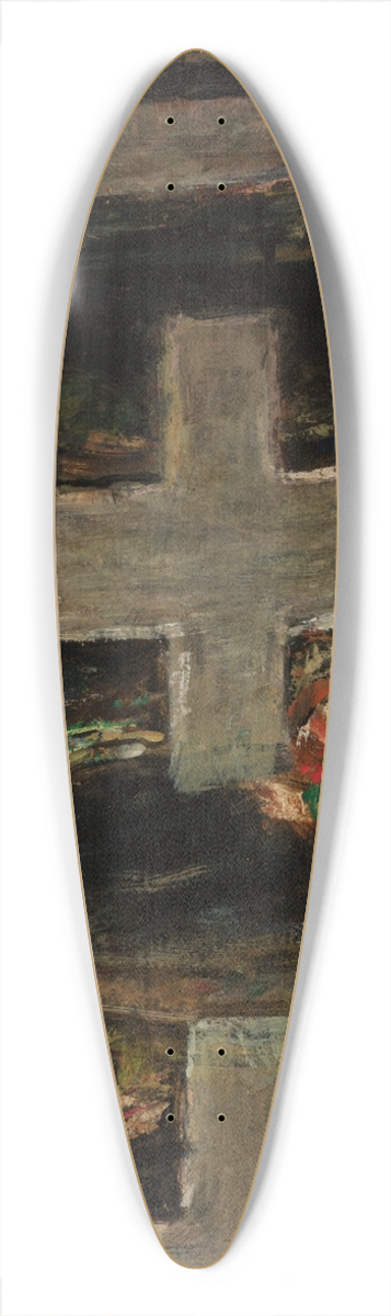 Johannes Greenberg - Kalmistul 39.3 inch art pintail longboard deck