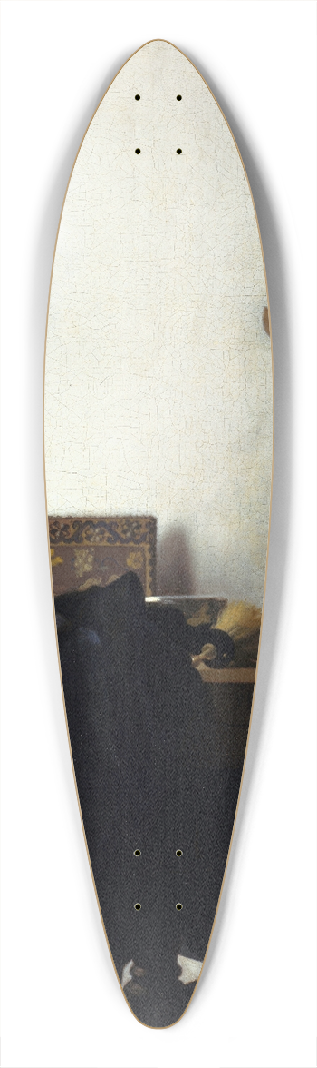 Johannes Vermeer - Young Woman with a Pearl Necklace 39.3 inch art pintail longboard deck