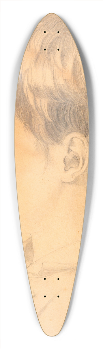 Johanne Vilhelmine Bissen - Portrait of Alfred Hage 39.3 inch art pintail longboard deck