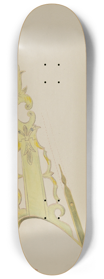 Charles Moss - Patch Pocket, Butt Plate & Stock on Ky. Rifle 8.25 inch art skate deck