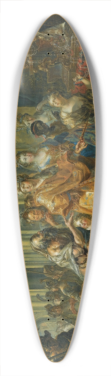 Johann Georg Platzer - Croesus And Solon 39.3 inch art pintail longboard deck
