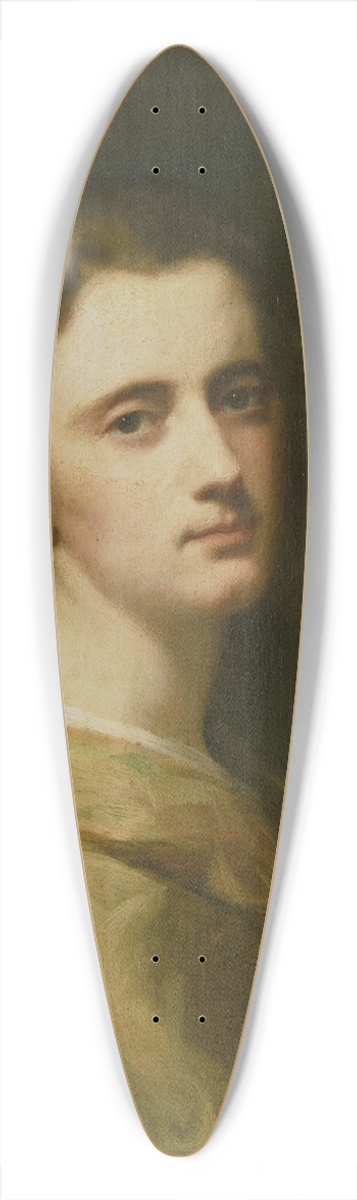 Johann Georg Schwartze - Portrait of Thrse Schwartze, the Artists Daughter, at 16 years of age 39.3 inch art pintail longboard deck