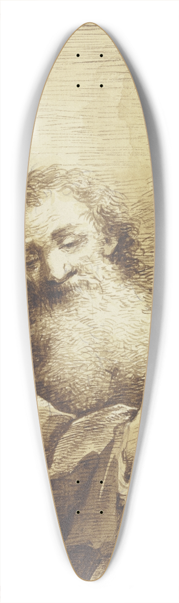 Johann Georg Trautmann - Paul the Apostle 39.3 inch art pintail longboard deck