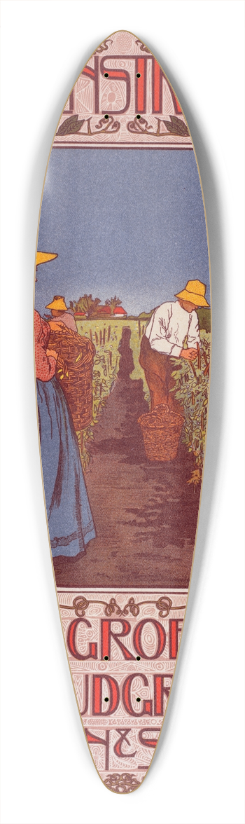 Johann Georg van Caspel - Whoogenstraaten & Co 39.3 inch art pintail longboard deck