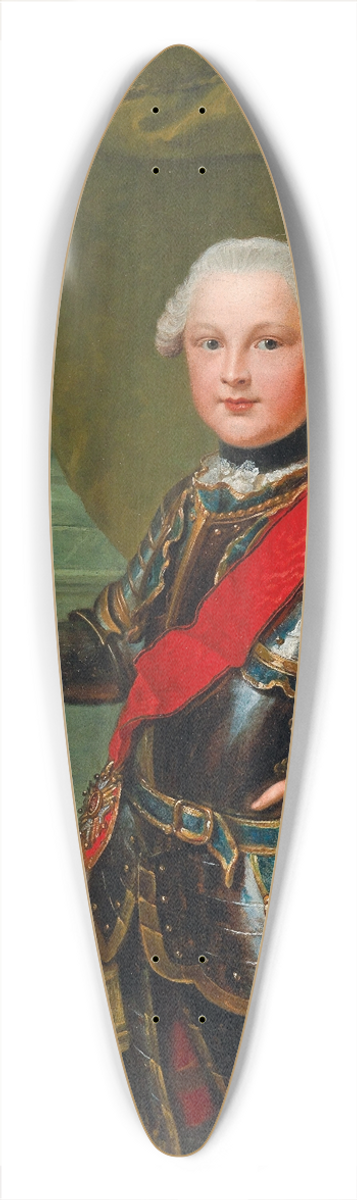 Johann Georg Ziesenis - Portrait Of Duke Carl II August Of Pfalz-Zweibrcken As Hereditary Prince Of Bavaria 39.3 inch art pintail longboard deck
