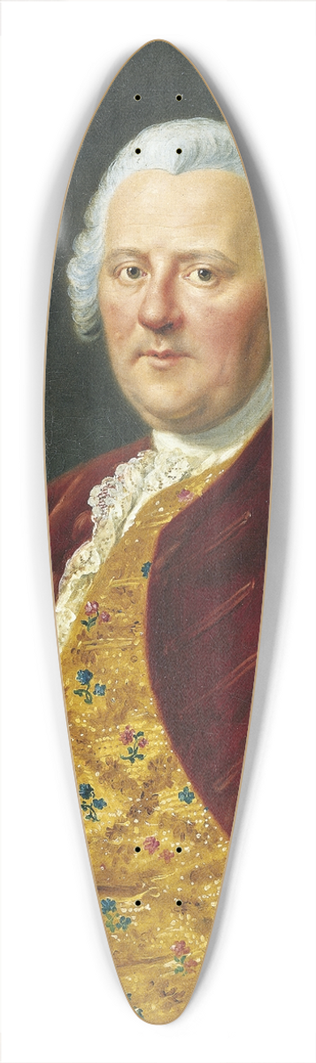Johann Georg Ziesenis - Portrait of Johann Maximilian von Holzhausen 39.3 inch art pintail longboard deck