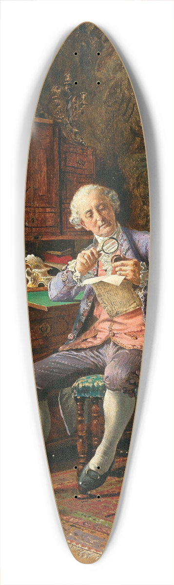 Johann Hamza - The seal 39.3 inch art pintail longboard deck