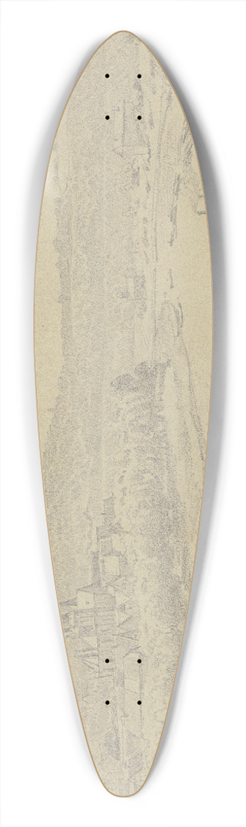 Johann Heinrich Hasselhorst - Ansicht von Wimpfen am Neckar 39.3 inch art pintail longboard deck