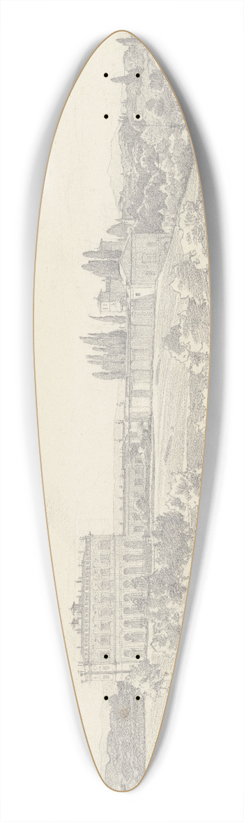 Johann Heinrich Hasselhorst - Villa Albani 39.3 inch art pintail longboard deck