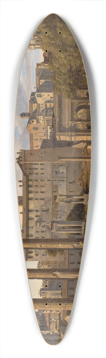 Johann Heinrich Schilbach - View Of The Forum Romanum Towards The Capitol 39.3 inch art pintail longboard deck