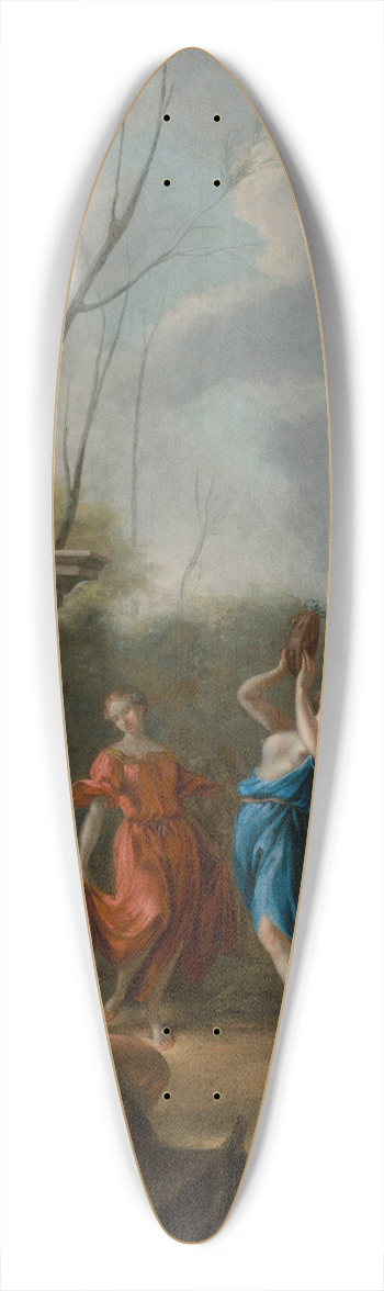 Johann Heinrich Schnfeld - A Bacchanale in a classical courtyard 39.3 inch art pintail longboard deck