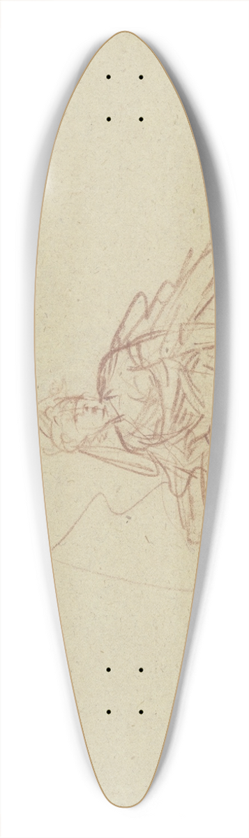 Johann Heinrich Tischbein the elder - Resting lady 39.3 inch art pintail longboard deck