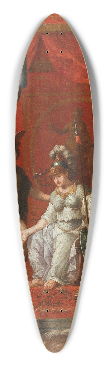 Johann Heiss - Minerva as Patroness of the Arts 39.3 inch art pintail longboard deck