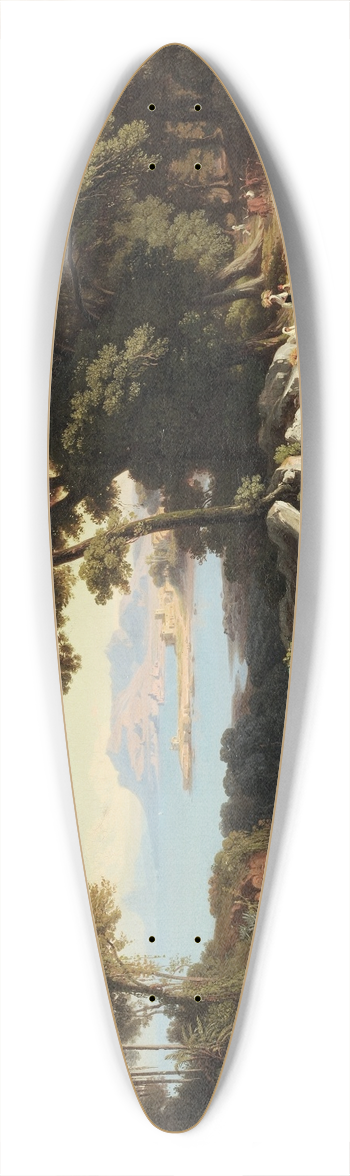 Johann Jakob Frey - From The Surroundings Of Monreale, Sicily 39.3 inch art pintail longboard deck