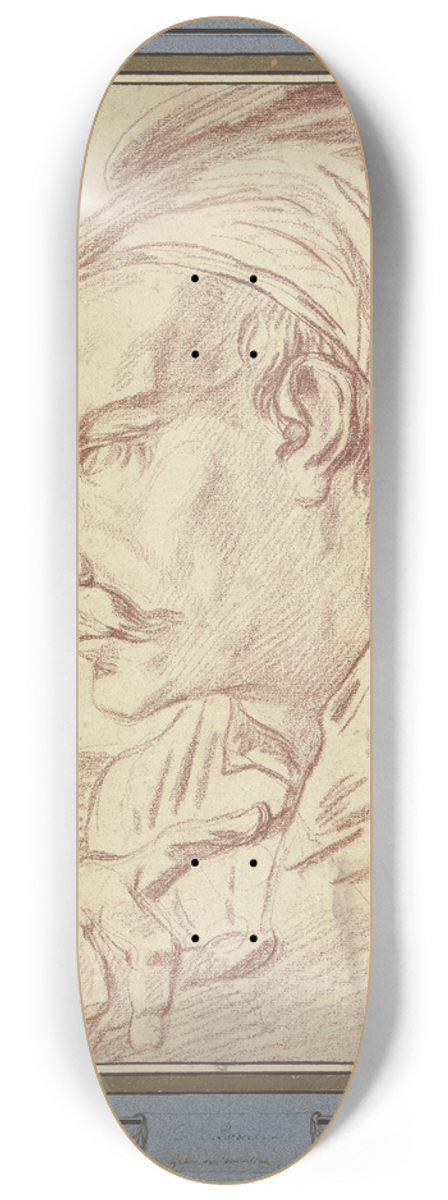 Charles Parrocel - Head of a Greek 8.25 inch art skate deck
