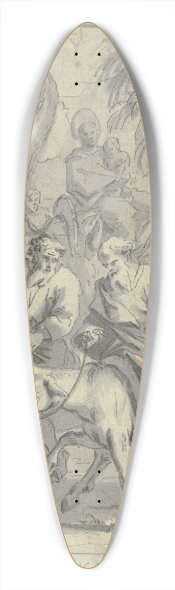 Johann Jakob von Sandrart - Der Auszug Abrahams und Lots aus Haran 39.3 inch art pintail longboard deck