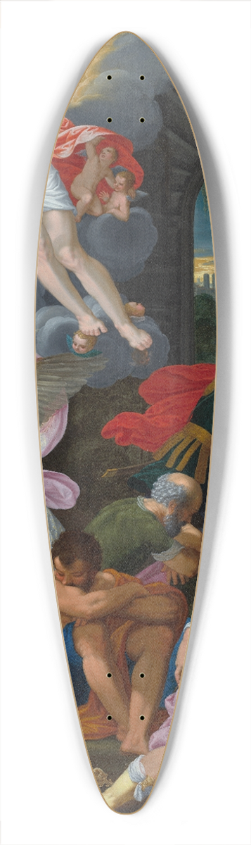 Johann Knig - The Resurrection of Christ 39.3 inch art pintail longboard deck