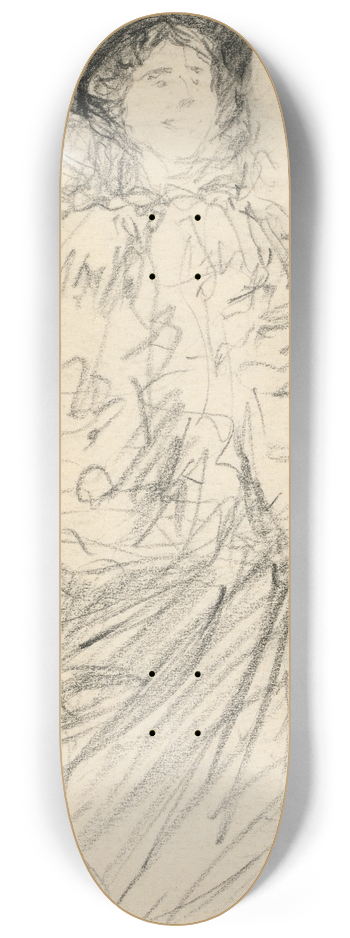 Charles Paul Renouard - Standing Woman 8.25 inch art skate deck