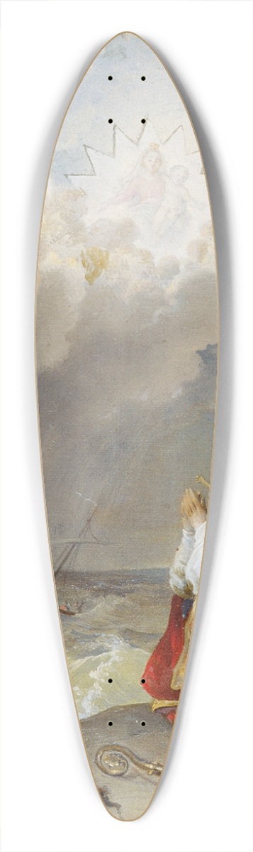 Johann Peter Krafft - Der Heilige Spyridon 39.3 inch art pintail longboard deck