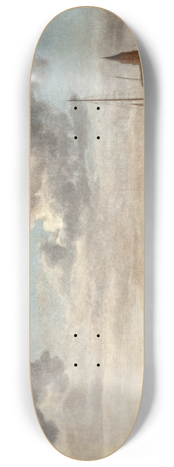 Adriaen van de Velde - The Beach Scheveningen 8.25 inch art skate deck