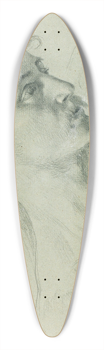 Johann Peter Krafft - Kopfstudie zu Arindal und Daura 39.3 inch art pintail longboard deck