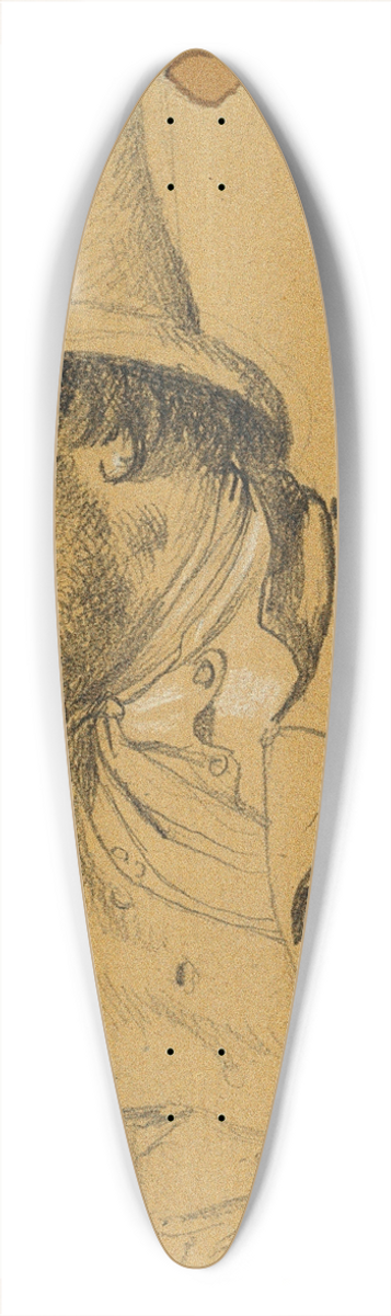 Johann Peter Krafft - Kopfstudie zur Szene aus dem Tiroler Freiheitskampf 39.3 inch art pintail longboard deck