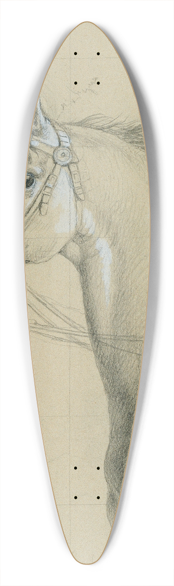 Johann Peter Krafft - Pferdestudie zu Erzherzog Karl mit seinem Stab in der Schlacht bei Aspern 39.3 inch art pintail longboard deck