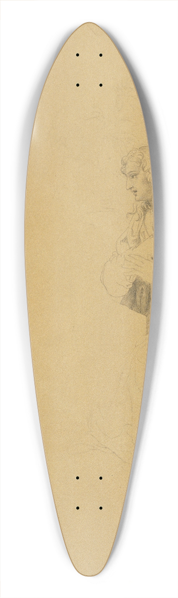 Johann Peter Krafft - Studie eines Jngers 39.3 inch art pintail longboard deck