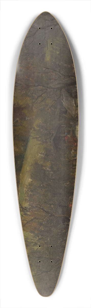 Johann Sperl - Autumn landscape 39.3 inch art pintail longboard deck