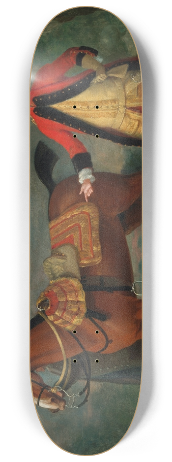 Charles Phillips - Portrait of Thomas Congreve (1714-1777) 8.25 inch art skate deck