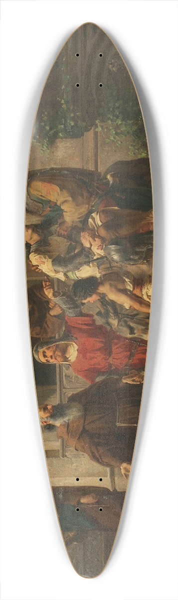 Johann Till the younger - Heimkehrende Kreuzfahrer 39.3 inch art pintail longboard deck
