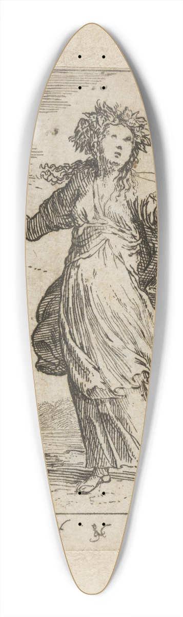 Johann Wilhelm Baur - Concurdia 39.3 inch art pintail longboard deck