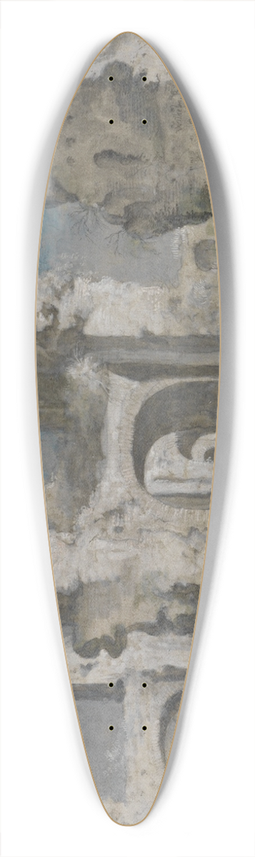 Johann Wilhelm Baur - Rmische Ruinen mit berfall 39.3 inch art pintail longboard deck