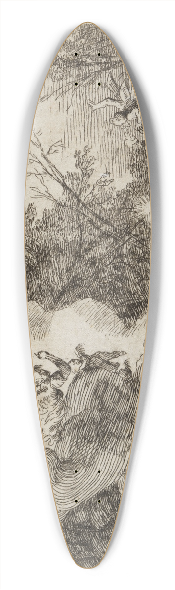 Johann Wilhelm Baur - Versuchung Christi 39.3 inch art pintail longboard deck