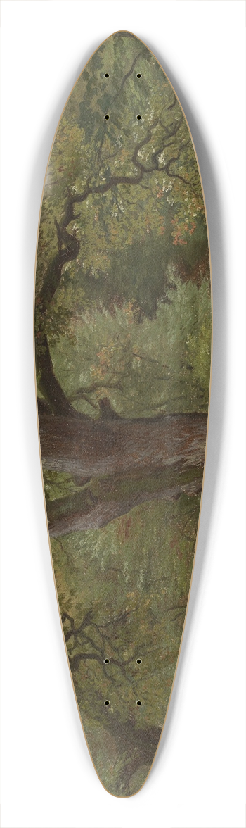 Johann Wilhelm Schirmer - Eichenwald im Solling 39.3 inch art pintail longboard deck