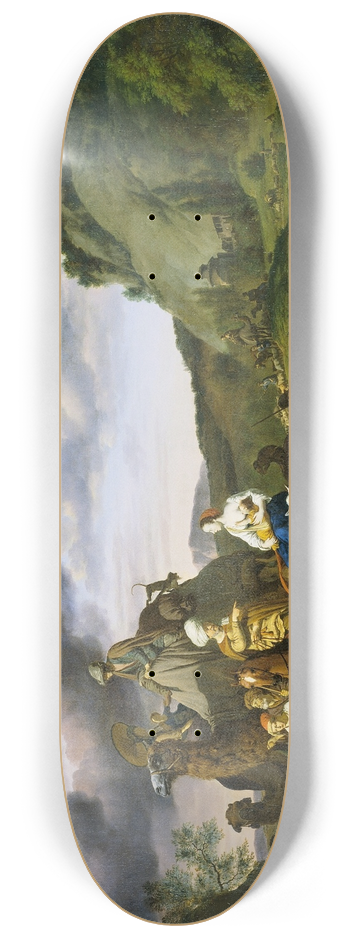 Adriaen van de Velde - The Migration of Jacob 8.25 inch art skate deck