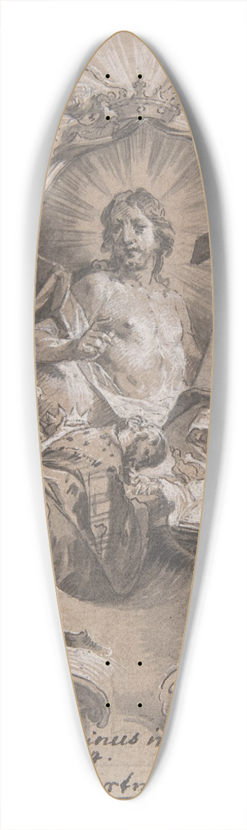 Johann Wolfgang Baumgartner - Christ in Glory 39.3 inch art pintail longboard deck