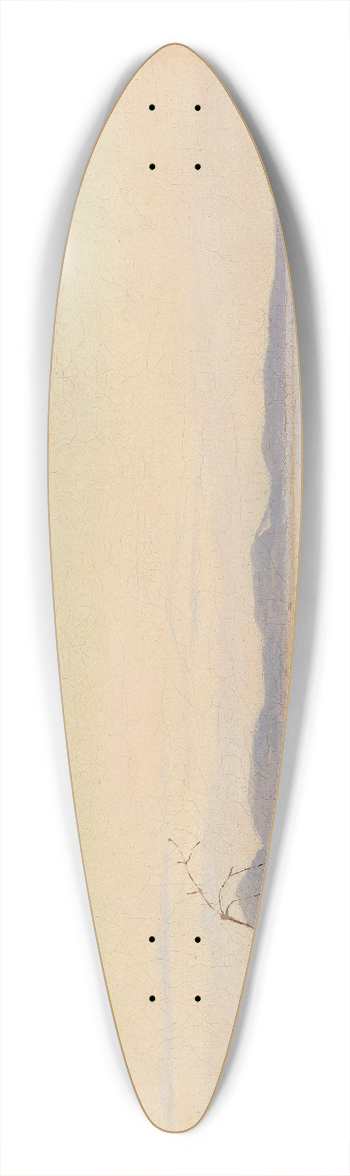 Johan Thomas Lundbye - An Evening beside Lake Arres 39.3 inch art pintail longboard deck