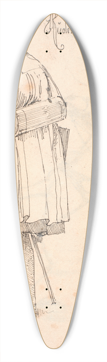 Johan Thomas Lundbye - PC Skovgaard med botaniserkasse, stende og set fra ryggen 39.3 inch art pintail longboard deck