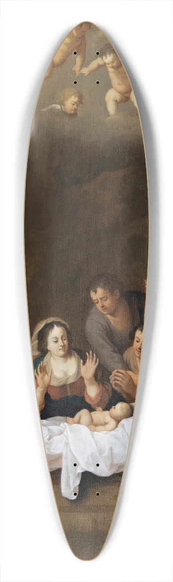 Johan Van Haensbergen - The Nativity 39.3 inch art pintail longboard deck