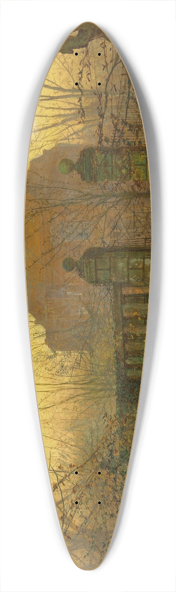 John Atkinson Grimshaw - Autumn Morning 39.3 inch art pintail longboard deck