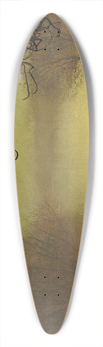 John Atkinson Grimshaw - Roundhay Lake 39.3 inch art pintail longboard deck