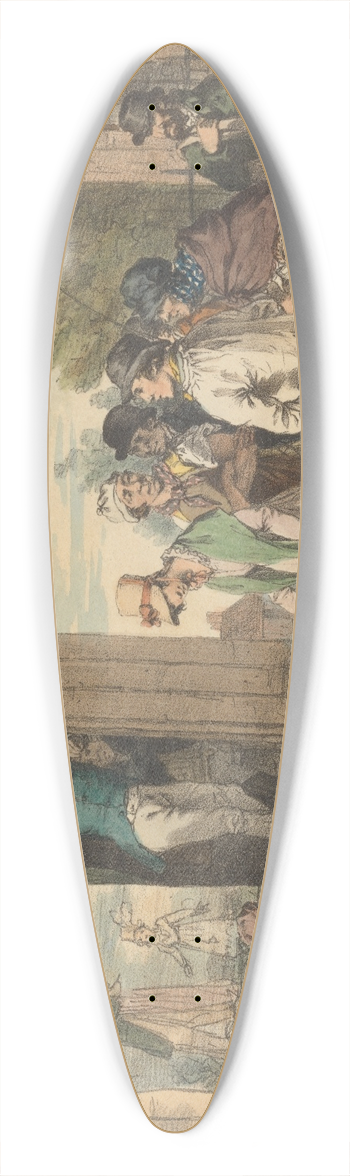 John Augustus Atkinson - The Show 39.3 inch art pintail longboard deck