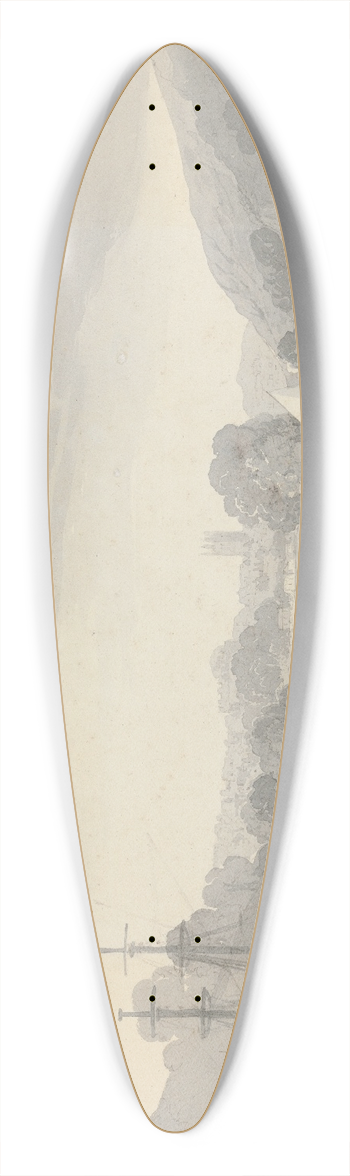 John Baverstock Knight - Totness 39.3 inch art pintail longboard deck