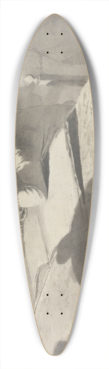 John Brown - The Geographers 39.3 inch art pintail longboard deck