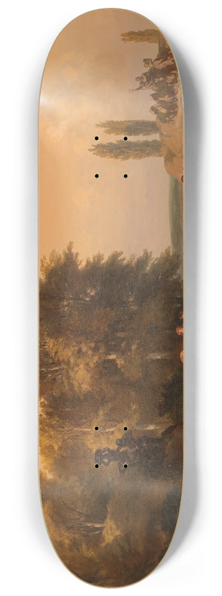 Charles Rochussen - Park in the Vicinity of Paris 8.25 inch art skate deck