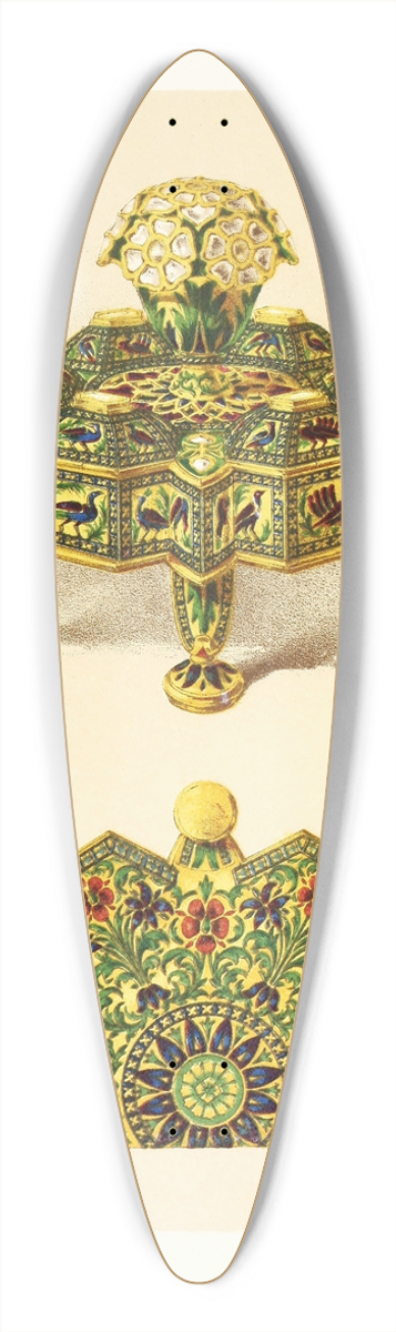 John Charles Robinson - Spice-Box in Silver Gilt, enriched with Translucent Enamels 39.3 inch art pintail longboard deck