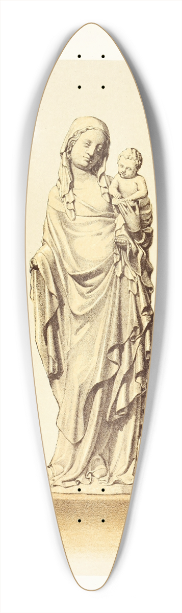 John Charles Robinson - Statuette of the Virgin and Child, in Carved Boxwood 39.3 inch art pintail longboard deck